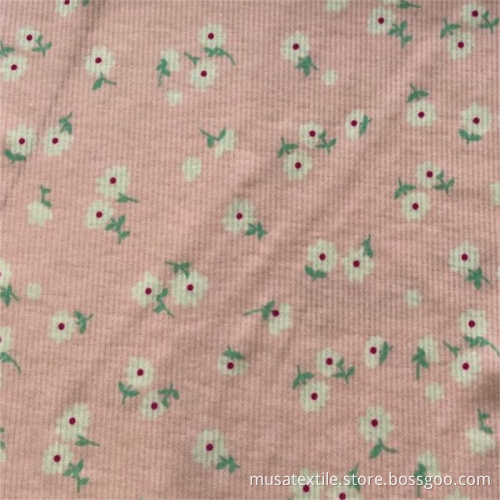 Wholesale Stretch Ottoman Double Brush Rib Knit Fabric